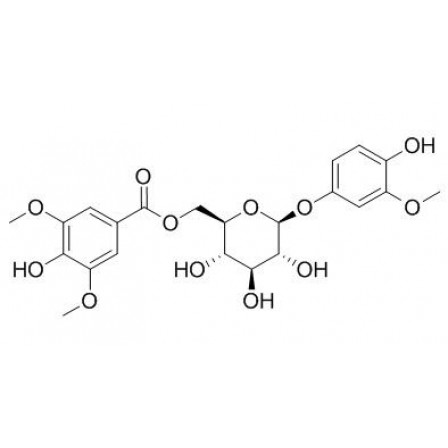 4-Hydroxy-3-methoxyphenyl O-beta-D-6-O-syringate-glucopyranoside