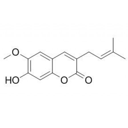 7-Hydroxy-6-methoxy-3-prenylcoumarin