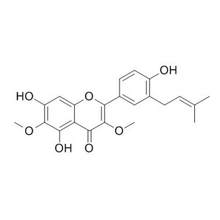 5,7,4-Trihydroxy-3,6-dimethoxy-3-prenylflavone 5,7,4-Trihydroxy-3,6-dimethoxy-3-prenylflavone