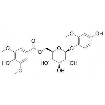 4-Hydroxy-2-methoxyphenol 1-O-(6-O-syringoyl)glucoside