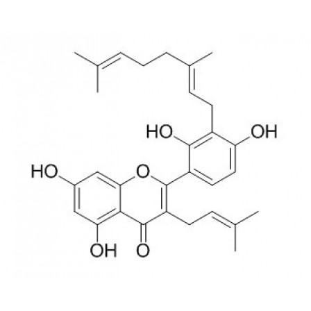 3'-Geranyl-3-prenyl-2',4',5,7-tetrahydroxyflavone