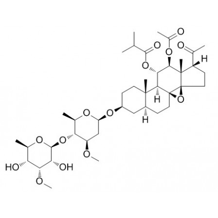 3-O-beta-Allopyranosyl-(1->4)-beta-oleandropyranosyl-11-O-isobutyryl-12-O-acetyltenacigenin B
