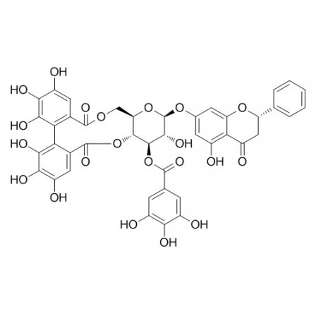 Pinocembrin 7-O-(3''-galloyl-4'',6''-(S)-hexahydroxydiphenoyl)-beta-D-glucose