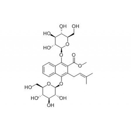 Methyl 1,4-bisglucosyloxy-3-prenyl-2-naphthoate